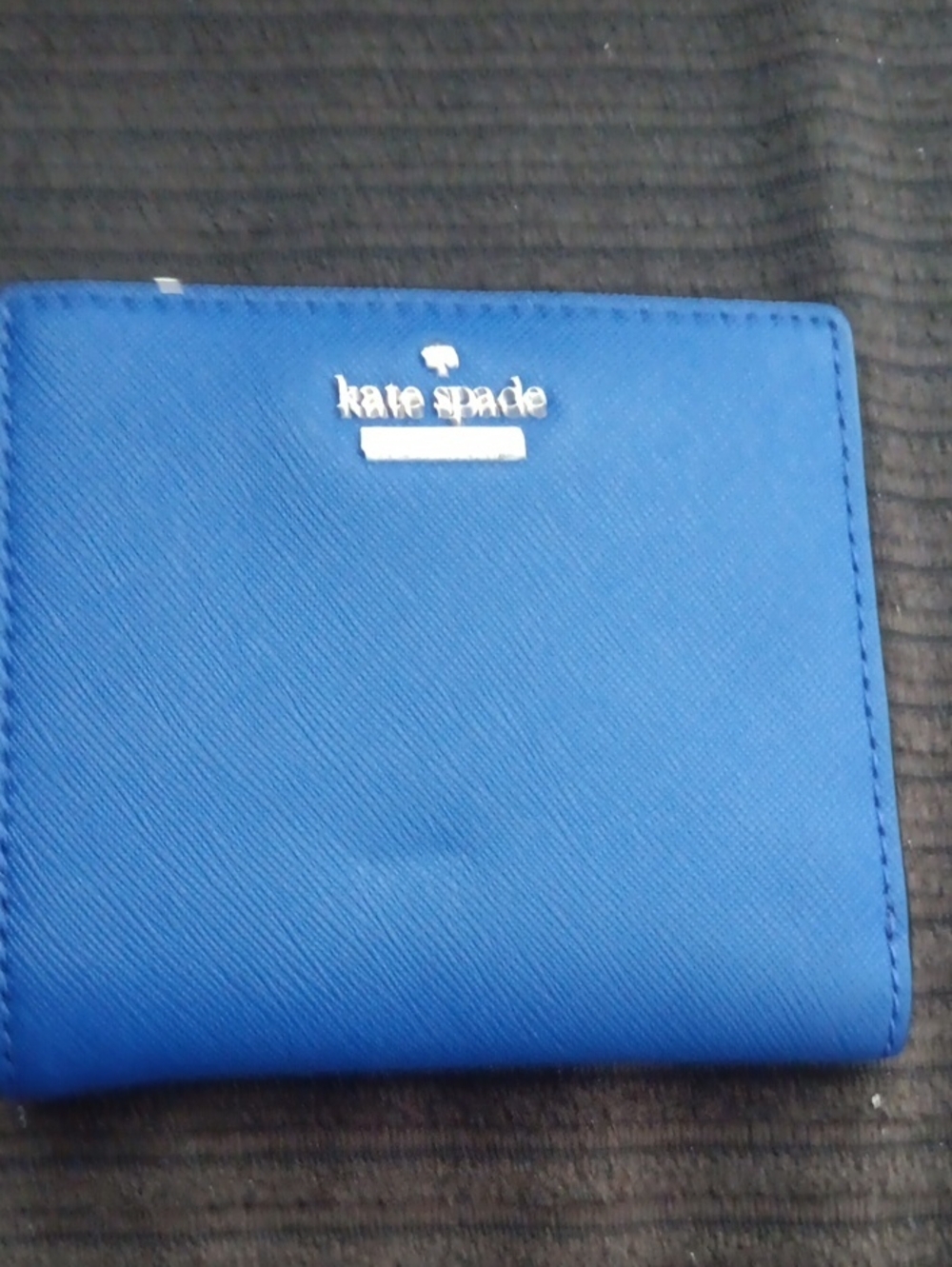 kate spade Royal Blue Saffiano Leather Bifold Wallet